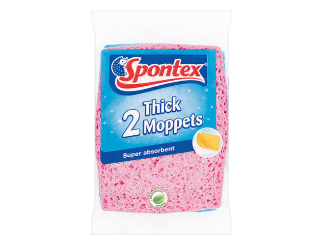 Spontex Thick Moppets 2pk