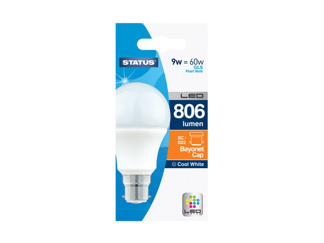 GLS LED Light Bulb 10W 810 Lumen Pearl Bayonet Cap Warm White