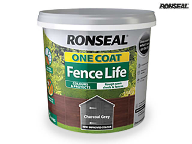 One Coat Fence Life Charcoal Grey 5L