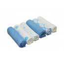 Cuddles Muslin Squares 6pk - Blue Stars
