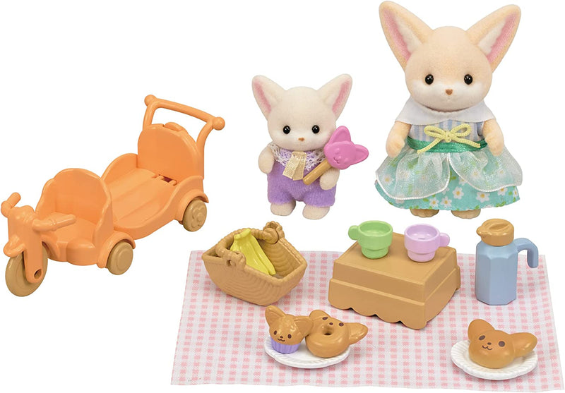 Sylvanian Families Fennec Fox Sister & Baby Picnic Set