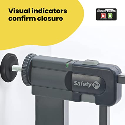 Safety First U-Pressure Fit EasyClose Safety Gate - Black