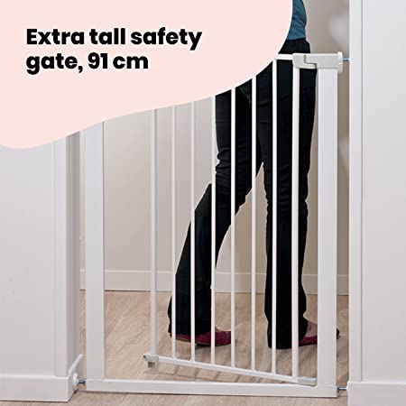 Safety First U-Pressure Fit ExtraTall Safety Gate - White – JAC Stores IOM