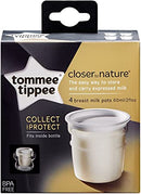 Tommee Tippee Closer to Nature Breast Milk Containers - 4pk