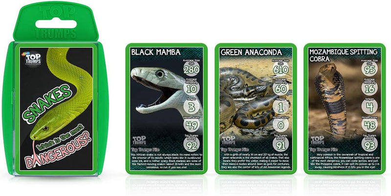 Top Trumps Snakes Card Game