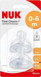 NUK First Choice+ Bottle Teats 2pk - Size 1 Small