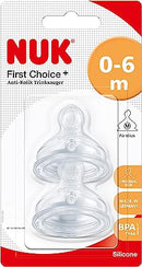 NUK First Choice+ Bottle Teats 2pk - Size 1 Medium