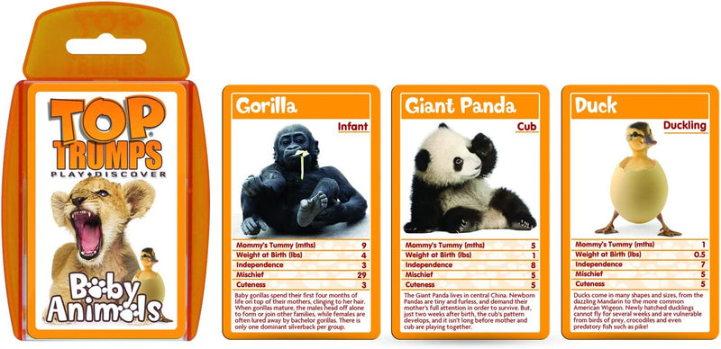 Top Trumps Baby Animals Card Game