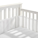 Breathable Baby Four Sided Mesh Crib Liner - White