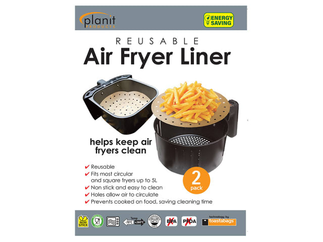 Air Fryer Re-Usable Liner 2pk