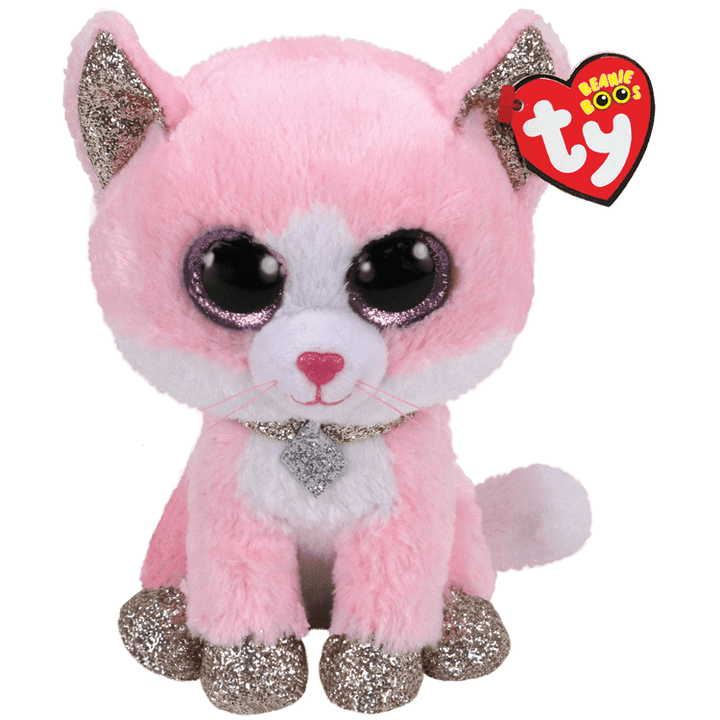 TY Medium Beanie Boo - Fiona The Pink Cat