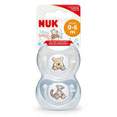 Nuk Soother 0-6m 2pk - Winnie The Pooh Blue