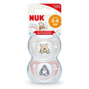 Nuk Soother 0-6m 2pk - Winnie The Pooh Pink