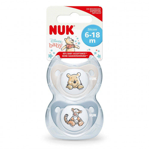 Nuk Soother 6-18m 2pk - Winnie The Pooh Blue