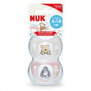 Nuk Soother 6-18m 2pk - Winnie The Pooh Pink