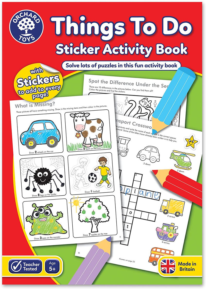Activity Book Things To Do