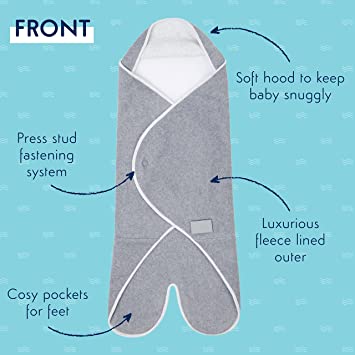 Purflo Cosy Wrap Travel Blanket - Grey