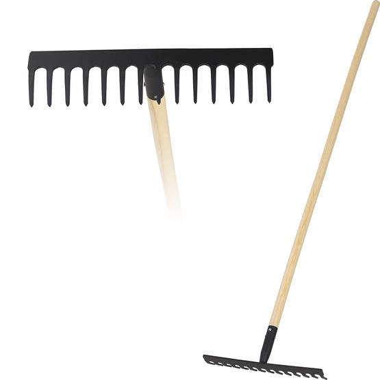 Garden Rake 142cm - Wooden Handle