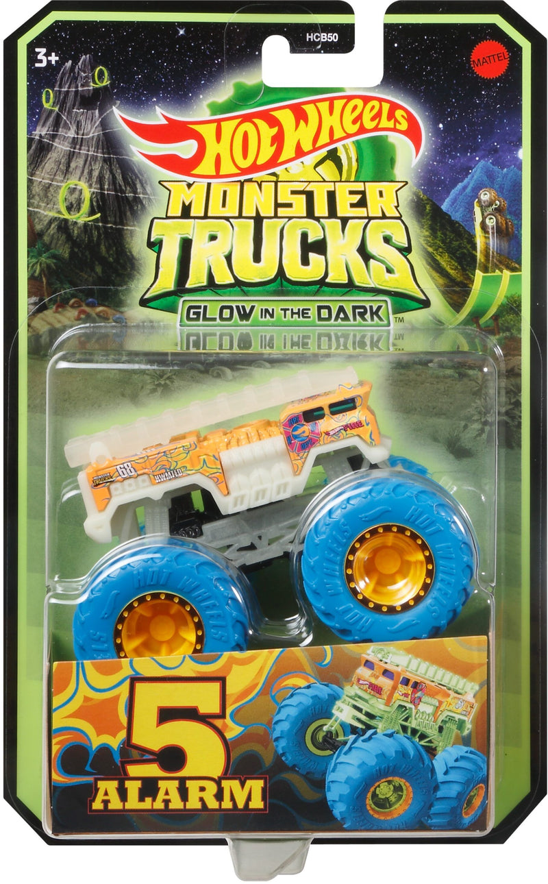 Hot Wheels Monster Trucks Glow In The Dark - Assorted