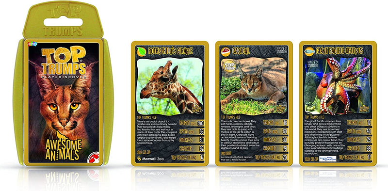 Top Trumps Awesome Animals Card Game