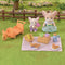 Sylvanian Families Fennec Fox Sister & Baby Picnic Set