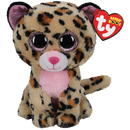 TY Medium Beanie Boo - Livvie The Brown & Pink Leopard