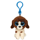 TY Beanie Boo Key Clip - Muddles The Brown & White Dog