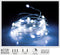 Christmas Silver Wire Lights 132 LED - White