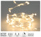 Christmas Silver Wire Lights 132 LED - Warm White