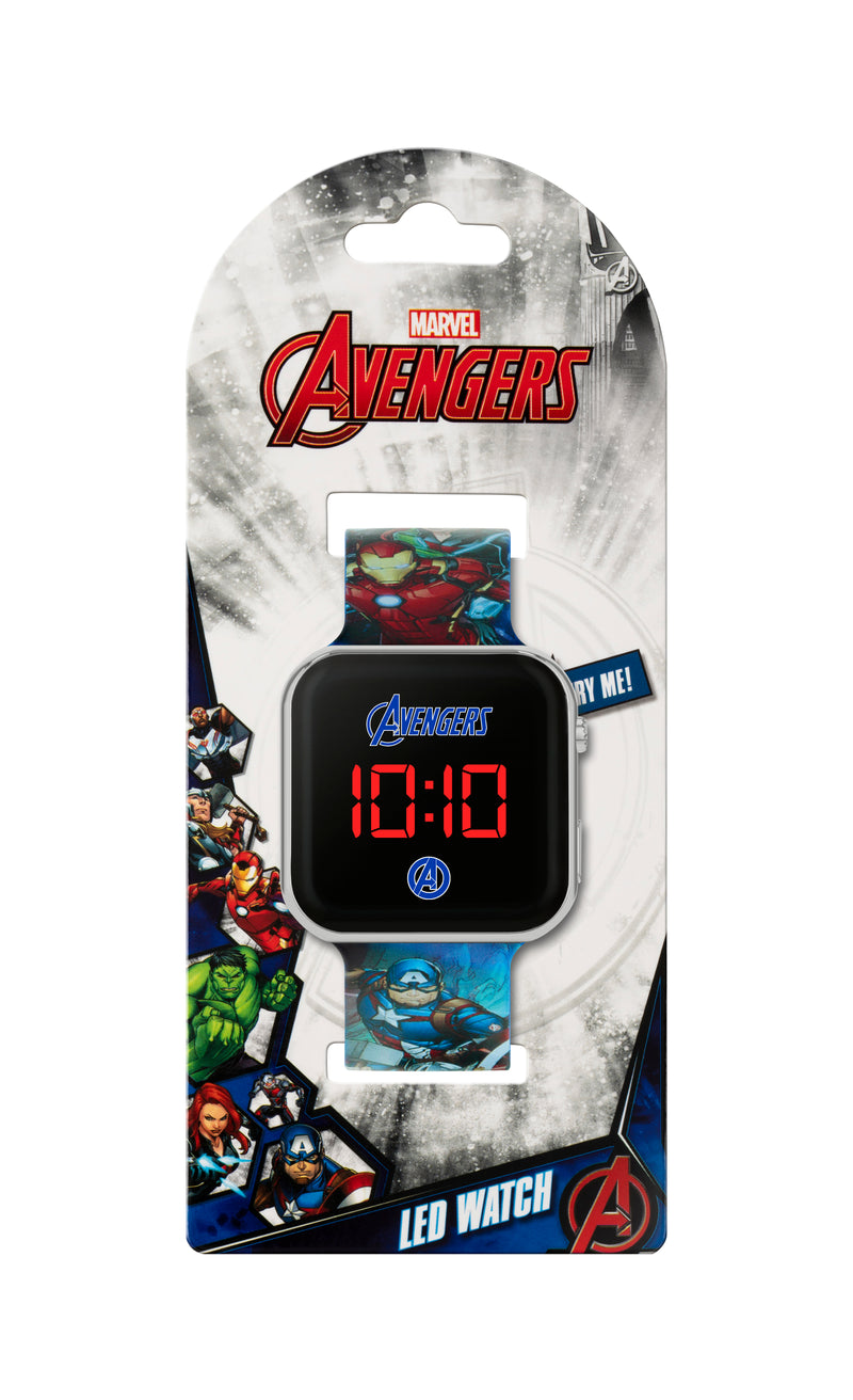Disney Marvel Avengers Blue Strap LED Watch