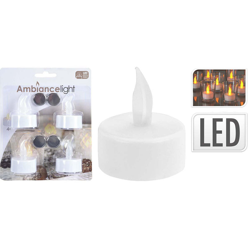 Tealights 4pk Battery Operated