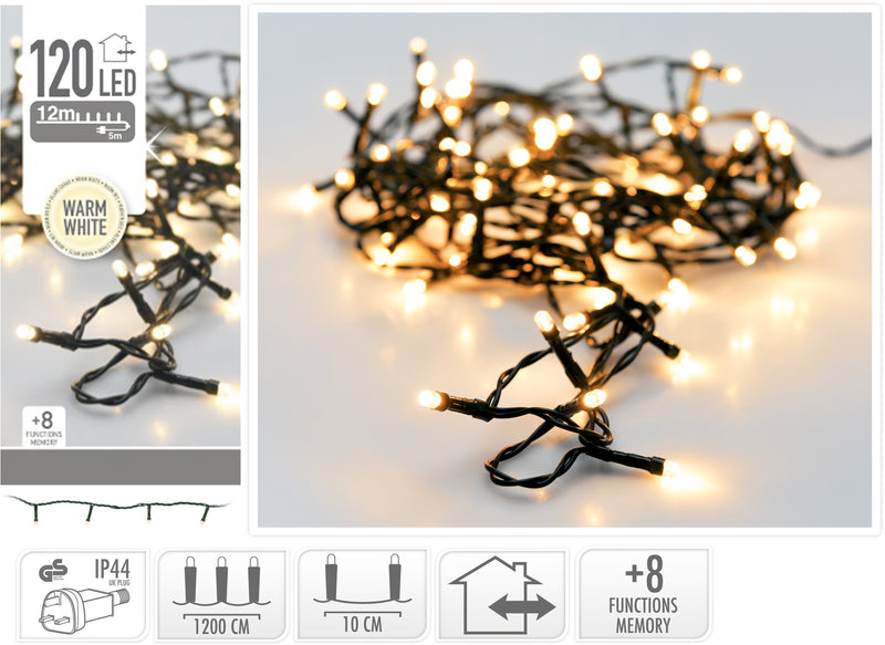 Christmas Lights 120 LED - Warm White