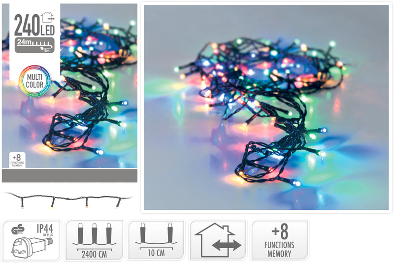 Christmas Lights 240 LED - Multi Colour