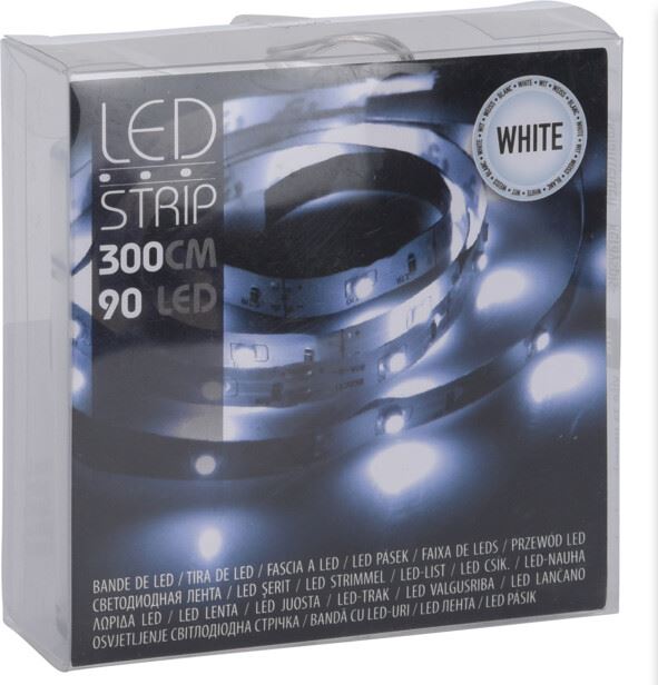 LED Light Strip 90 LED 300cm - White