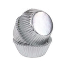 Mini Cupcake Cases Metallic Silver 45pk