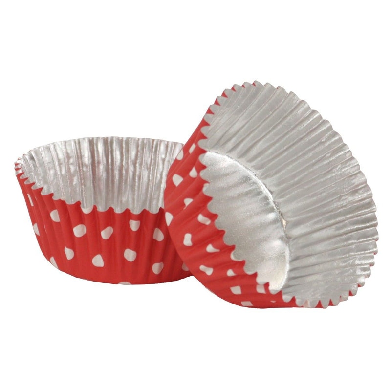 Cupcake Cases Red Polka Dots 30pk