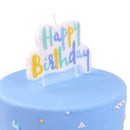 Happy Birthday Candle - Blue Pastel