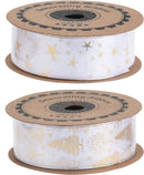 White & Gold Ribbon - Assorted Designs