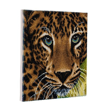 Crystal Art Kit 30cm x 30cm - Leopard