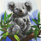 Crystal Art Kit 30cm x 30cm - Koala Bears