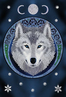 Crystal Art Notebook - Lunar Wolf