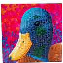 Crystal Art Card 18cm x 18cm - Delightful Duck