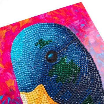 Crystal Art Card 18cm x 18cm - Delightful Duck