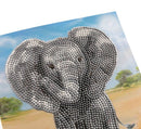 Crystal Art Card 18cm x 18cm - Baby Elephant