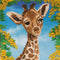 Crystal Art Card 18cm x 18cm - Baby Giraffe