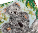 Crystal Art Card 18cm x 18cm - Koala Cuddles