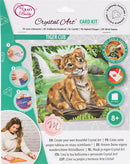 Crystal Art Card 18cm x 18cm - Tiger Cub