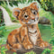Crystal Art Card 18cm x 18cm - Tiger Cub