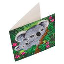 Crystal Art Card 18cm x 18cm - Koala Hugs