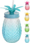Pineapple Drinking Cup With Straw